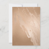 金ゴールドエレガント大理石モダン卒業発表 招待状 (裏面)