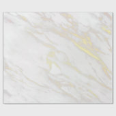 金ゴールドエレガント大理石包み紙 ラッピングペーパー (フラット)