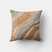 金ゴールドエレガント大理石:スタイル設定された背景。 クッション (裏面)