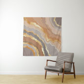 金ゴールドエレガント大理石：スタイル設定された背景。 タペストリー (インサイチュ(横))