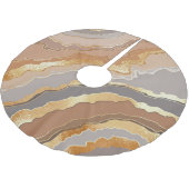 金ゴールドエレガント大理石：スタイル設定された背景。 ブラッシュドポリエステルツリースカート (アングル)