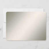 金ゴールドエレガント宝石の花が日付を保存 セーブザデート (裏面)