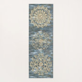 金ゴールドエレガント宝石マンダラ ヨガマット (裏面)