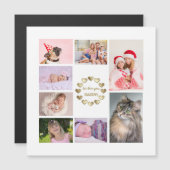 金ゴールドエレガント家族の写真コラージュ父の日 (正面/裏面)