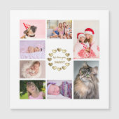 金ゴールドエレガント家族の写真コラージュ父の日 (正面)