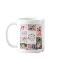 金ゴールドエレガント家族の写真コラージュ父の日