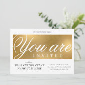 金ゴールドエレガント年間チャリティガラディナービジネス 招待状 (スタンド正面)