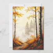 金ゴールドエレガント感謝祭ディナーパーティー 招待状 (裏面)