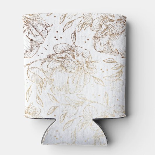 金ゴールドエレガント文字結婚ギフト 缶クーラー (裏面)