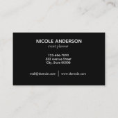 金ゴールドエレガント星 名刺 (裏面)