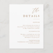 金ゴールドエレガント書結婚の詳細 エンクロージャーカード (正面)