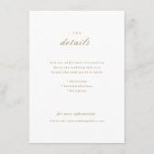 金ゴールドエレガント書結婚クラシック詳細 エンクロージャーカード (正面)