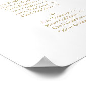 金ゴールドエレガント書道大200席以上の座席表 ポスター (角)