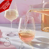 金ゴールドエレガント書道夫妻タイポグラフィ ステムなしワイングラス