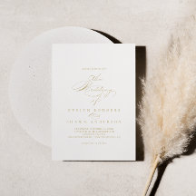 金ゴールドエレガント書道結婚の