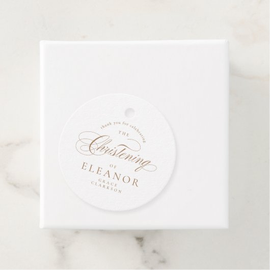 金ゴールドエレガント書道《キリスト教》洗礼式や命名式ありがとう フェイバータグ (インサイチュ)