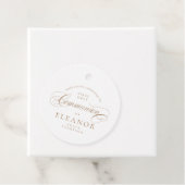 金ゴールドエレガント書道First Communionありがとう フェイバータグ (インサイチュ)