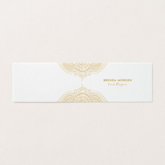 金ゴールドエレガント曼荼羅 名刺 (外部フラット)