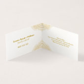 金ゴールドエレガント曼荼羅 名刺 (内部)