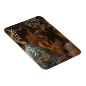 金ゴールドエレガント植物写真保存日 マグネット (右側)