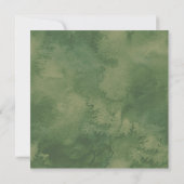 金ゴールドエレガント植物園結婚の 招待状 (裏面)