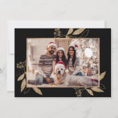 金ゴールドエレガント植物学3フォトコラージクリスマス (裏面)