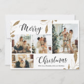 金ゴールドエレガント植物学4フォトコラージクリスマス (正面)