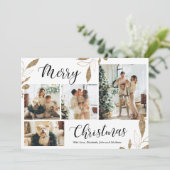 金ゴールドエレガント植物学4フォトコラージクリスマス (スタンド正面)