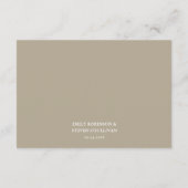 金ゴールドエレガント植物学QRコード結婚ズ詳細 エンクロージャーカード (裏面)