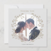 金ゴールドエレガント植物性リース写真ありがとう (正面)