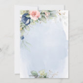 金ゴールドエレガント水彩ブルーピンクキンセアニラ 招待状 (裏面)