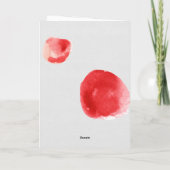 金ゴールドエレガント水彩華やかなクリスマス ノートカード (裏面)