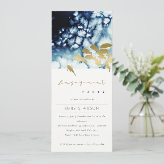 金ゴールドエレガント海軍の水中魚類婚約 招待状 (スタンド正面)