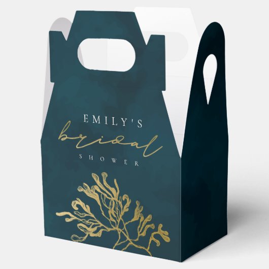 金ゴールドエレガント海軍水中海藻ブライダルショウ フェイバーボックス (オープン)