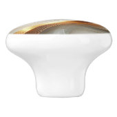 金ゴールドエレガント渦巻型セラミックノブ セラミックノブ (側面)