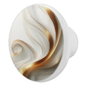 金ゴールドエレガント渦巻型セラミックノブ セラミックノブ (右)