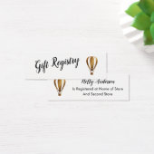 金ゴールドエレガント熱気球ギフト登録カード (デスク)