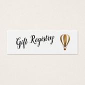 金ゴールドエレガント熱気球ギフト登録カード (正面)