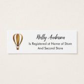 金ゴールドエレガント熱気球ギフト登録カード (裏面)