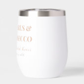 金ゴールドエレガント真珠とプロセッコブライダルシャワー (背面)