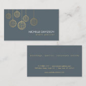 金ゴールドエレガント紙ランタン4イベントプランナー 名刺 (正面/裏面)