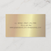 金ゴールドエレガント紙吹雪メイドスプレーボトルOpal 名刺 (裏面)