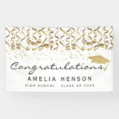 金ゴールドエレガント紙吹雪科 横断幕 (横)