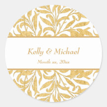 金ゴールドエレガント結婚スタイル