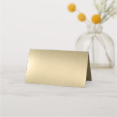 金ゴールドエレガント結婚中国の幸福 プレイスカード (裏面)