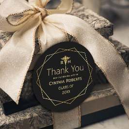 金ゴールドエレガント華美ロマン医学卒業 ラウンドシール