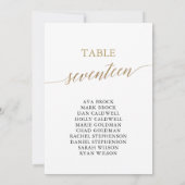 金ゴールドエレガント表17座席表 招待状 (裏面)