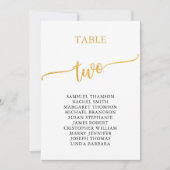 金ゴールドエレガント表2座席表 招待状 (正面)