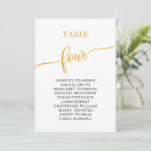 金ゴールドエレガント表4座席表 招待状 (スタンド正面)