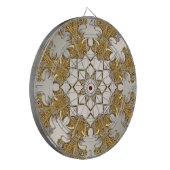 金ゴールドエレガント装飾フローラダーツボード ダーツボード (正面左)